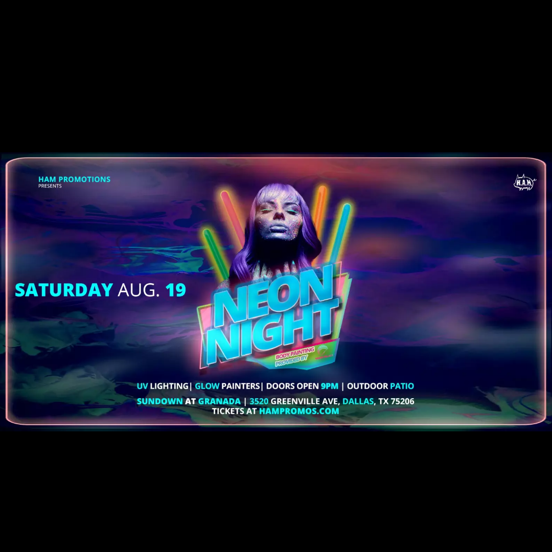 Neon Paint Rave August 19th, 2023