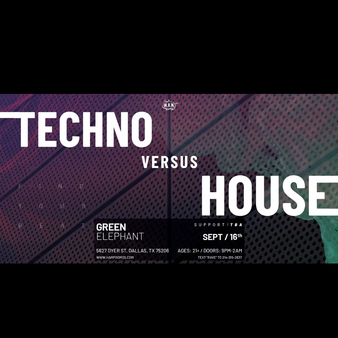 House VS Techno September 16th, 2023