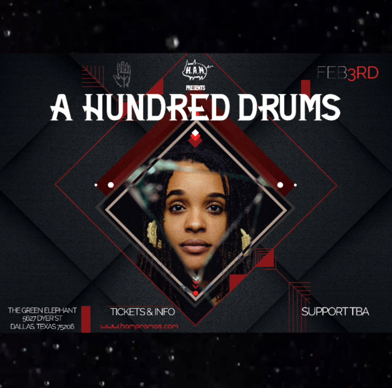 A Hundred Drums returns to Dallas Friday Feb 3rd, 2023 @ Green Elephant