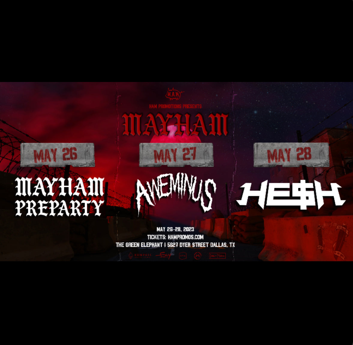 MAYHAM 2023: HE$H, AWEMINUS, AND MORE IN DALLAS, TX