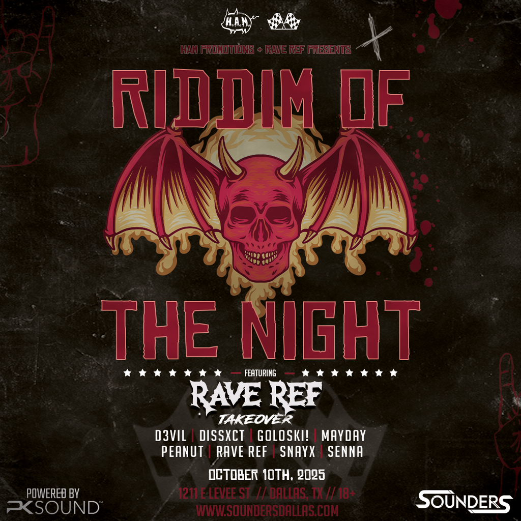 Riddim of the Night @ Sounders Dallas Friday October 10th, 2025 – HAM ...