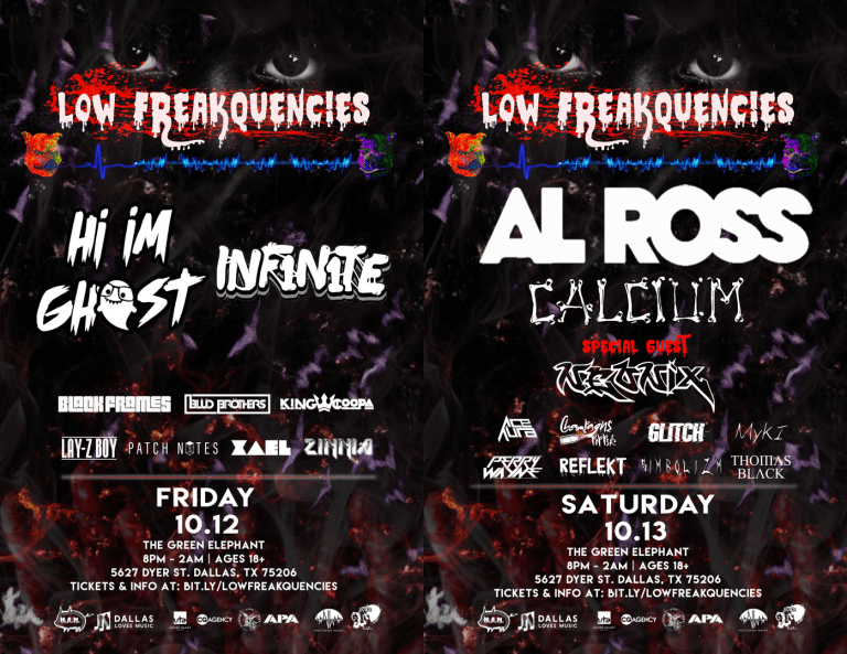 Low Freakquencies: October 12th AND 13th!!