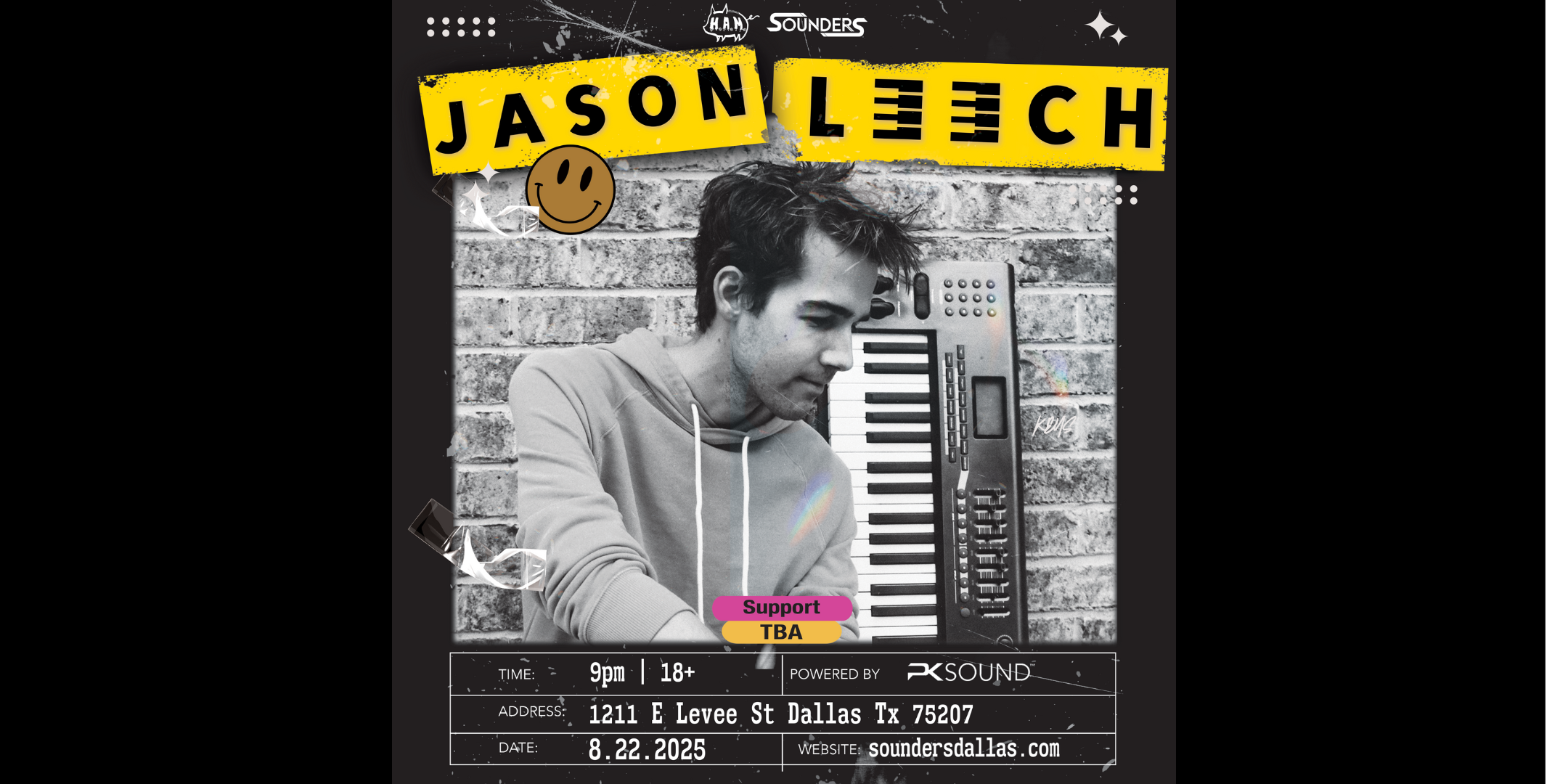 Jason Leech LIVE at Sounders in Dallas Friday August 22nd, 2025