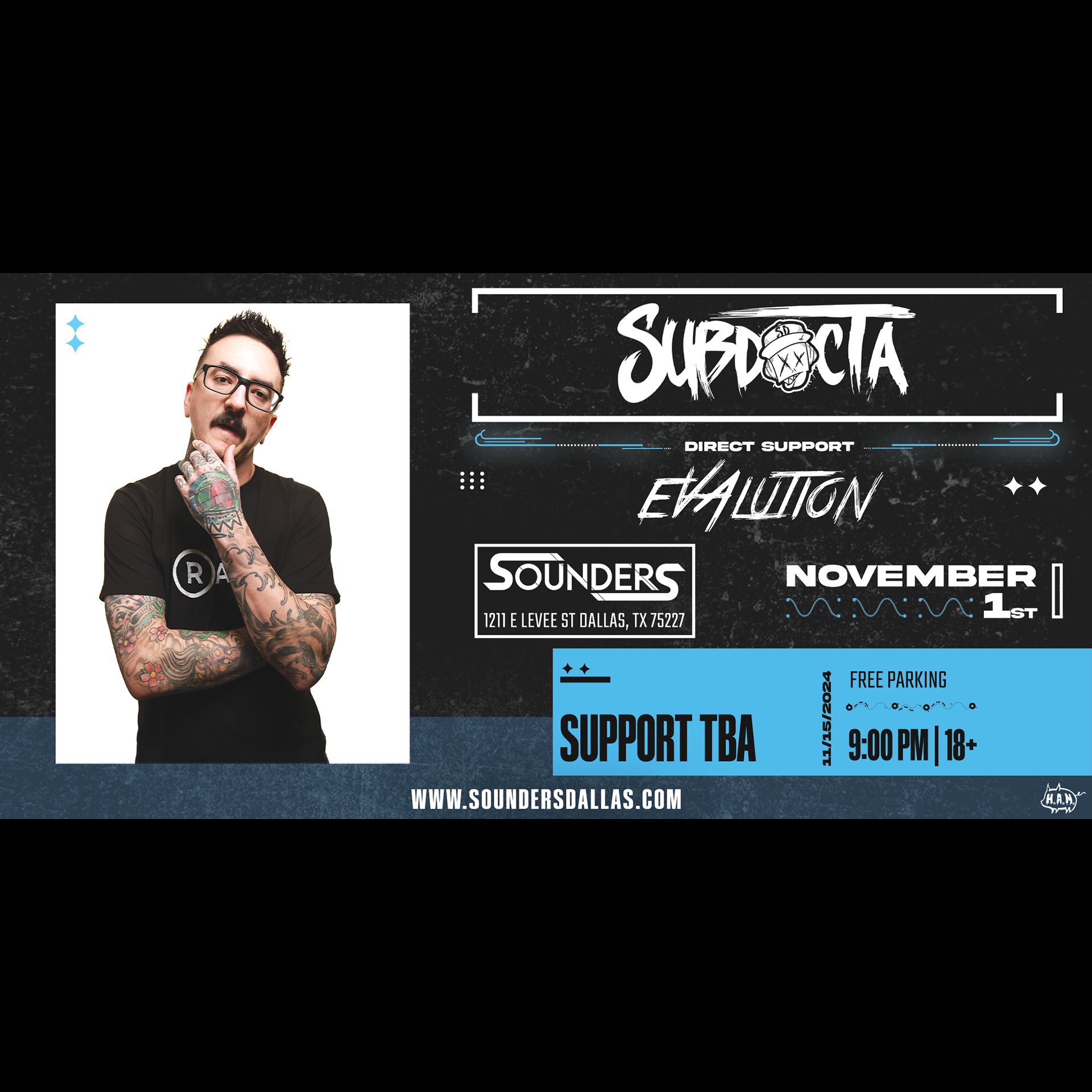 Subdocta & Evalution November 1st, 2024 @ Sounders Dallas